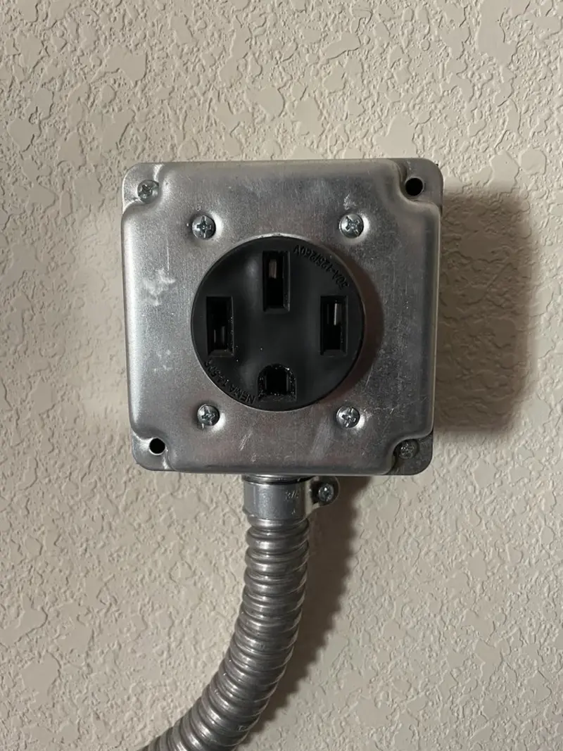 NEMA 14-50 outlet installed for Smart Home Electrical in Mountain Home